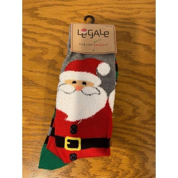 Mens‎ shoe size 8-12 Santa socks NEW - Picture 1 of 3